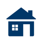 blue house icon