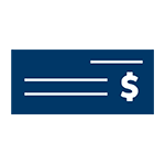 money cheque icon