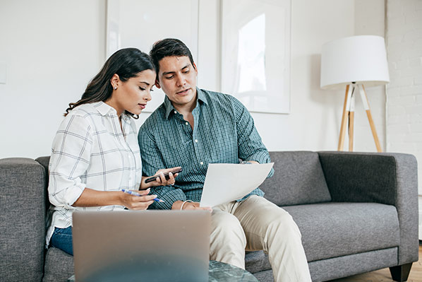 couple sitting on a couch