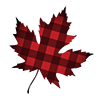 maple leaf in plaid