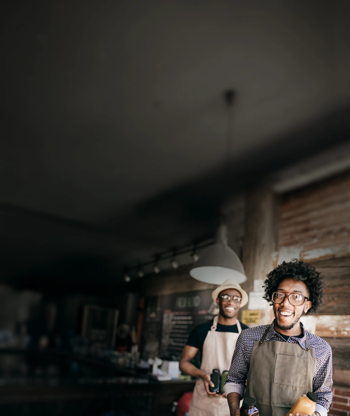A smiling man