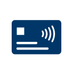 icon of a tap debit card